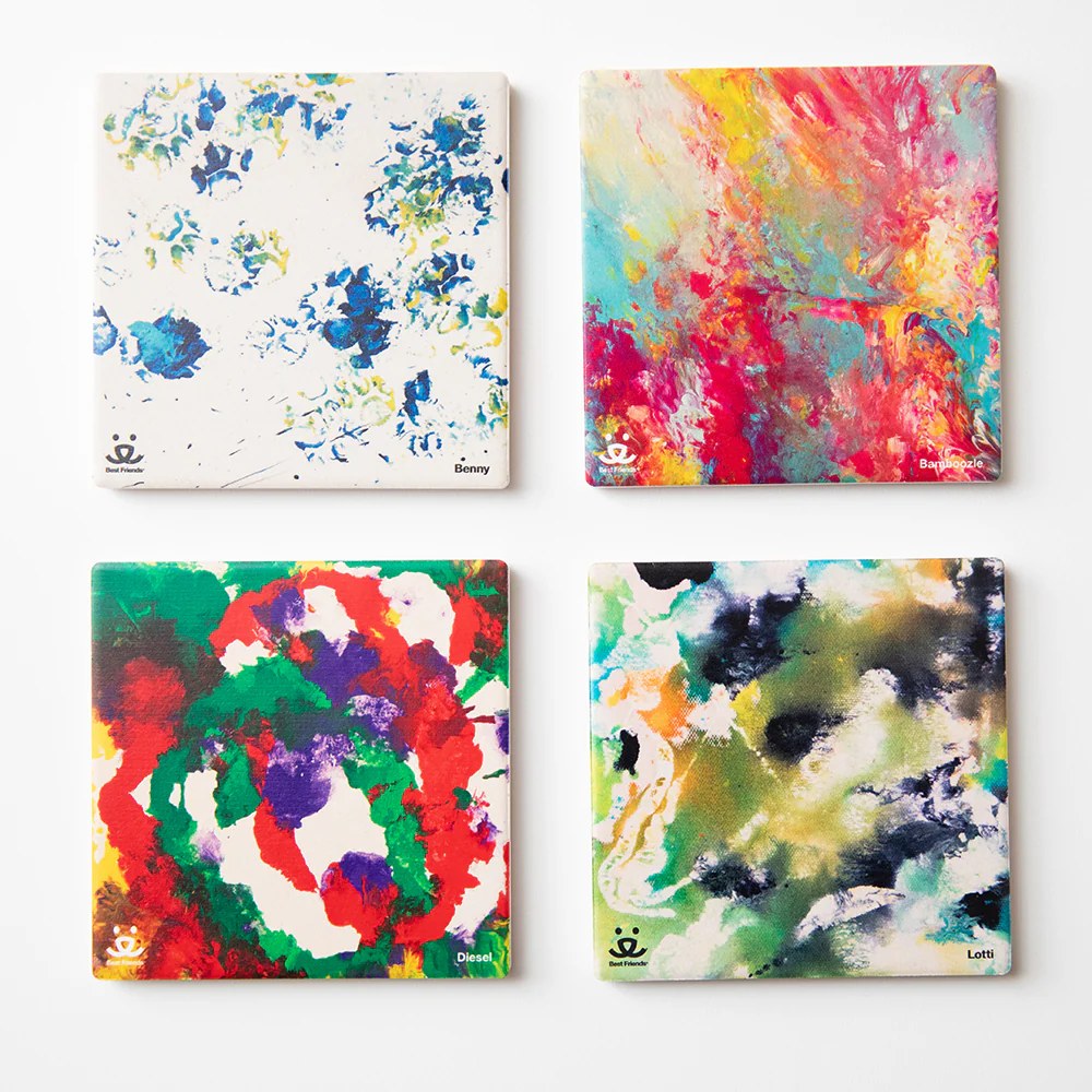 Animal Art Stone Coaster Set - Image 7