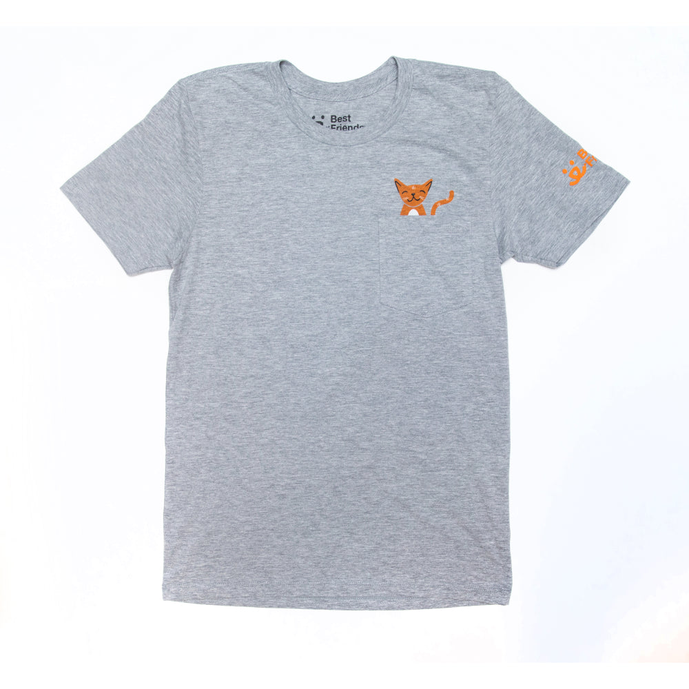 Cat Pocket T-Shirt - Image 2