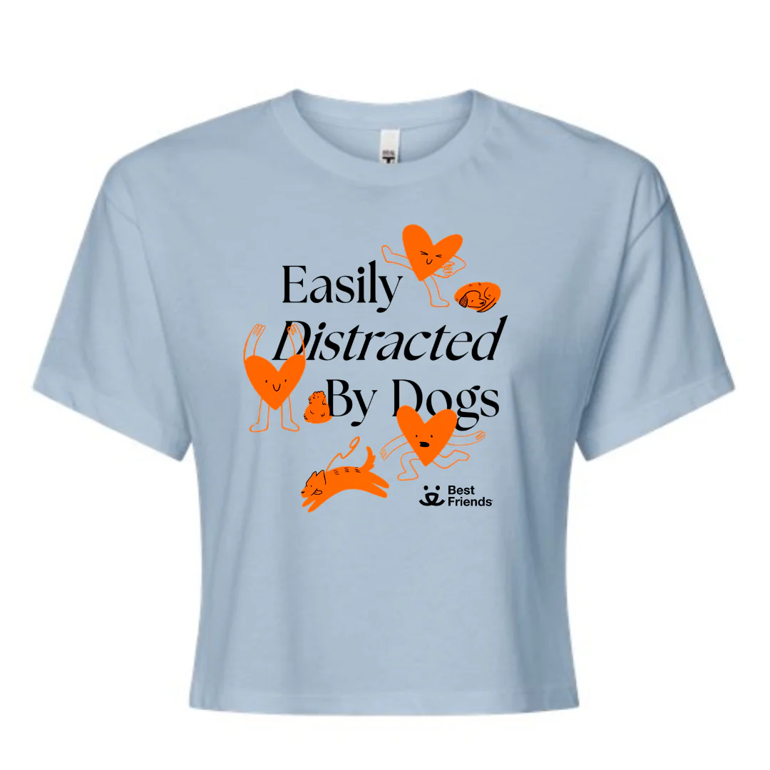 Easily Distracted By Dogs Women's Crop