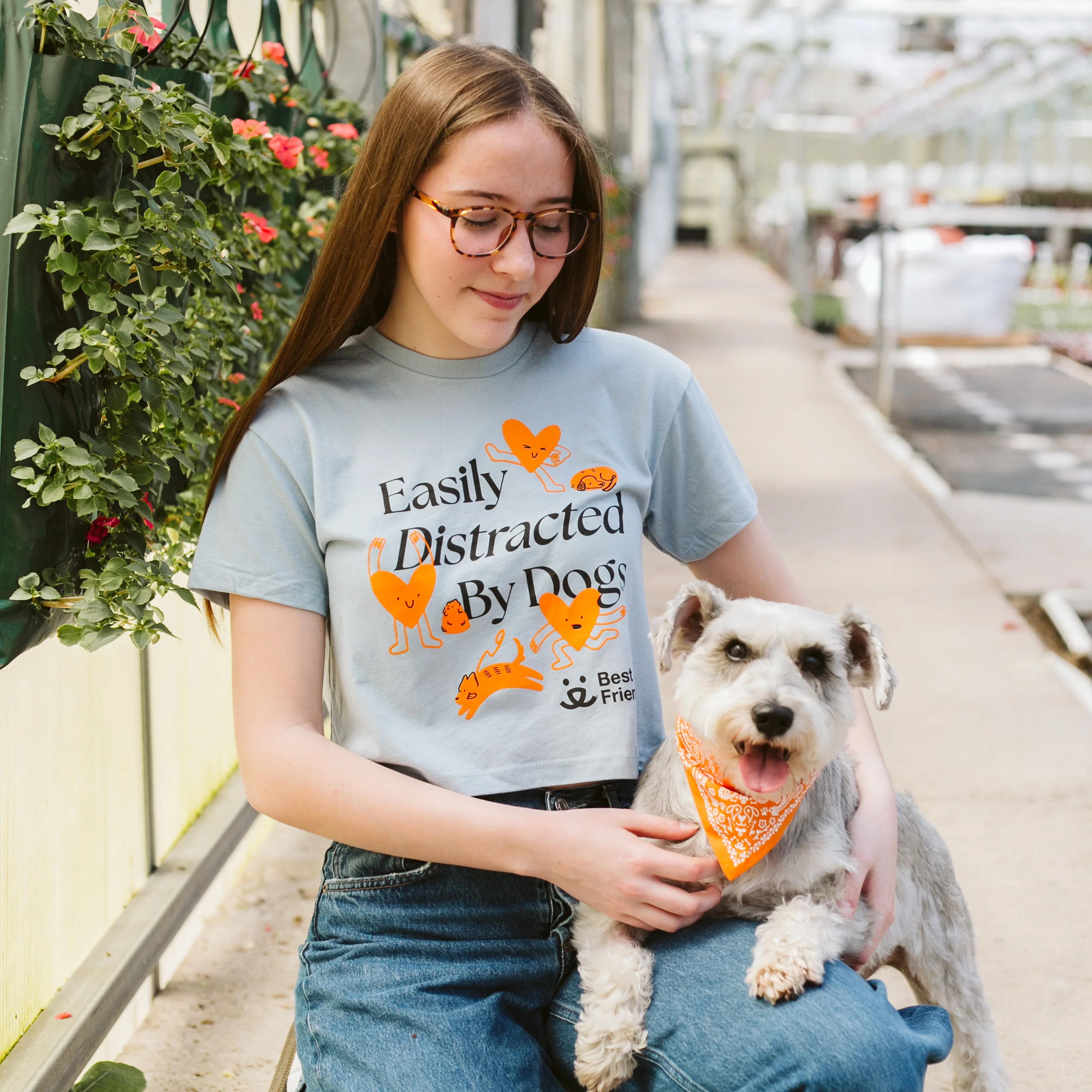 Easily Distracted By Dogs Women's Crop - Image 5