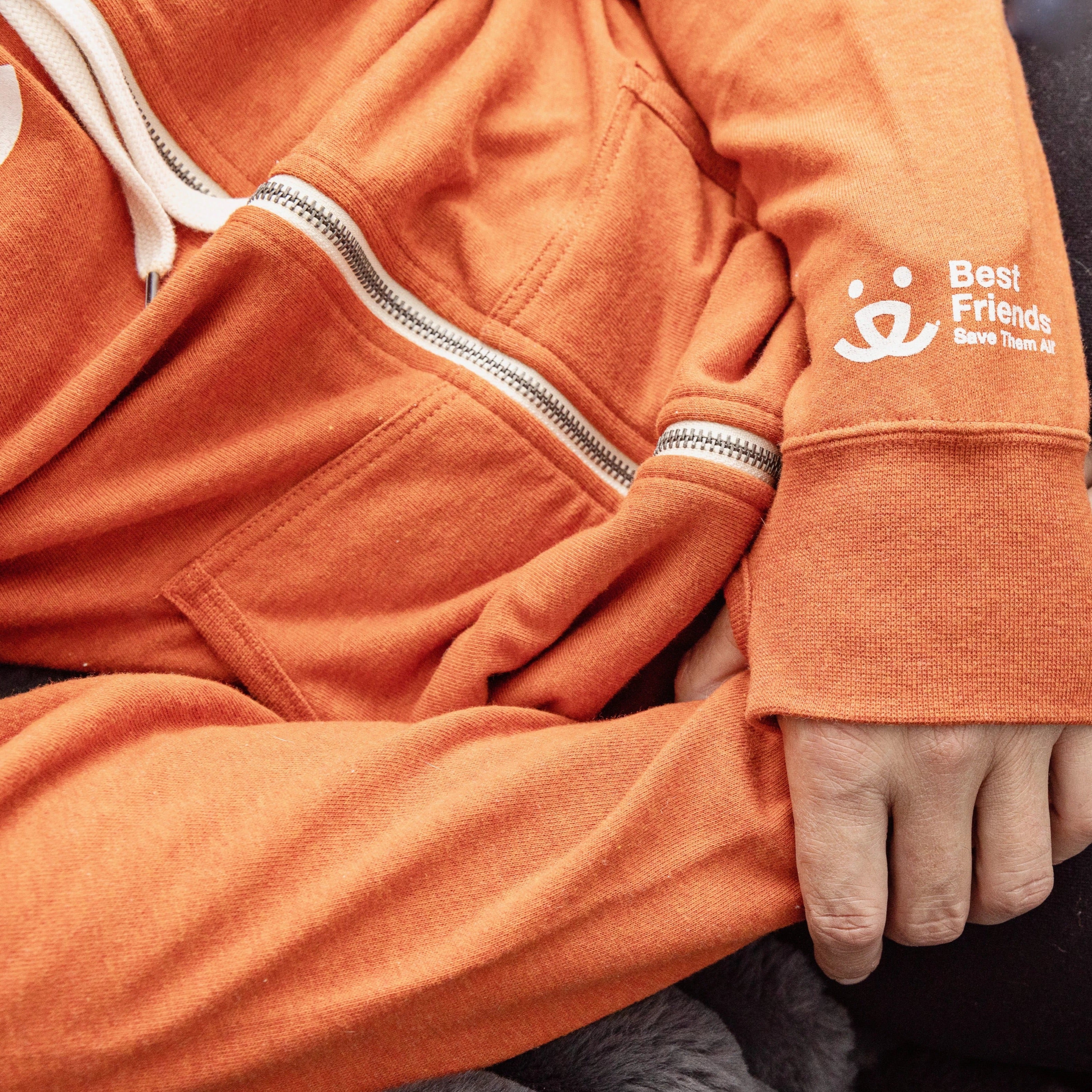Best Friends Essential Zip Up Hoodie - Image 9