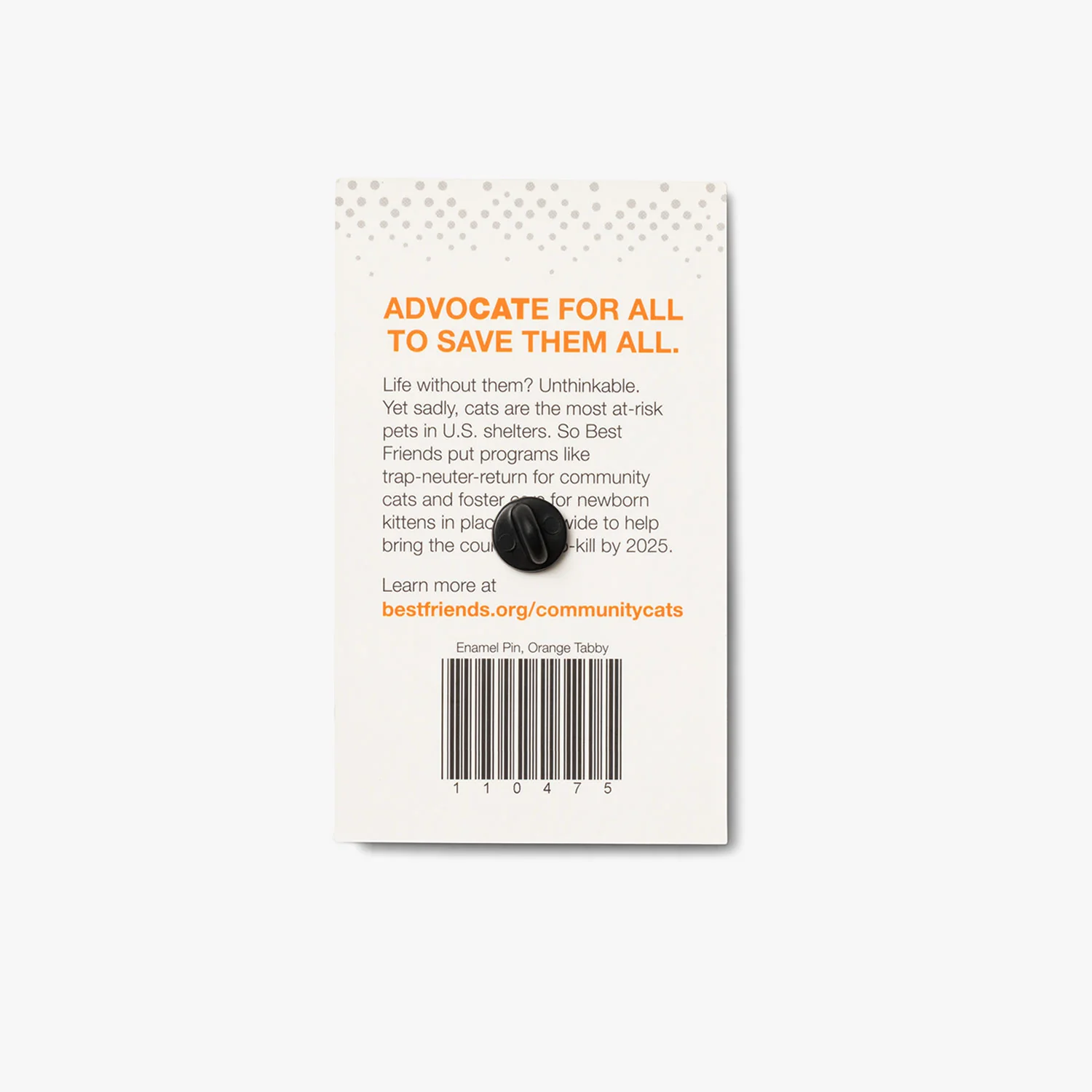 Enamel Orange Tabby Cat Pin - Image 3