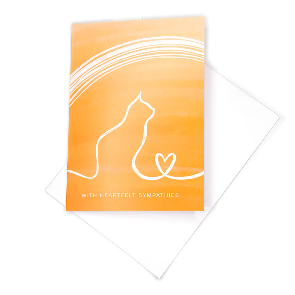 Sympathy Card, Blank Inside Greenery Dog - Image 6