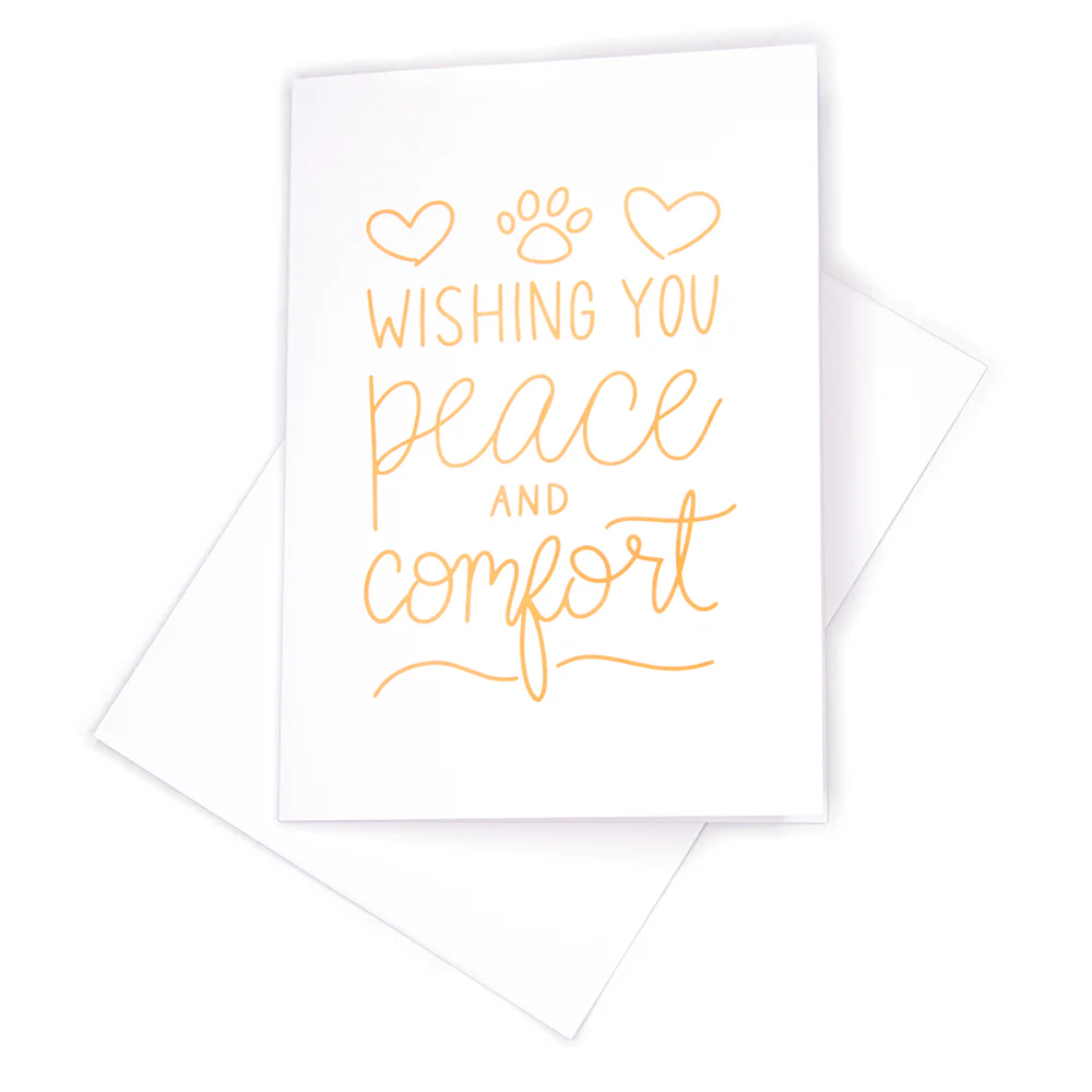 Sympathy Card, Blank Inside Greenery Dog - Image 8