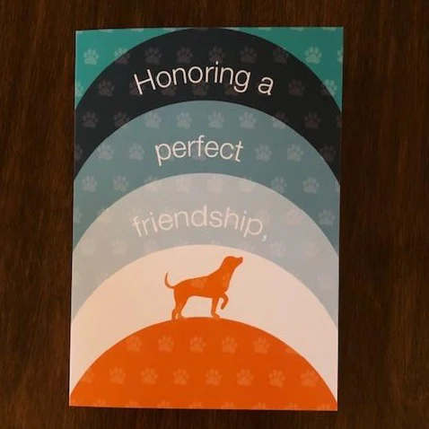 Rainbow Dog Sympathy Card - Image 3