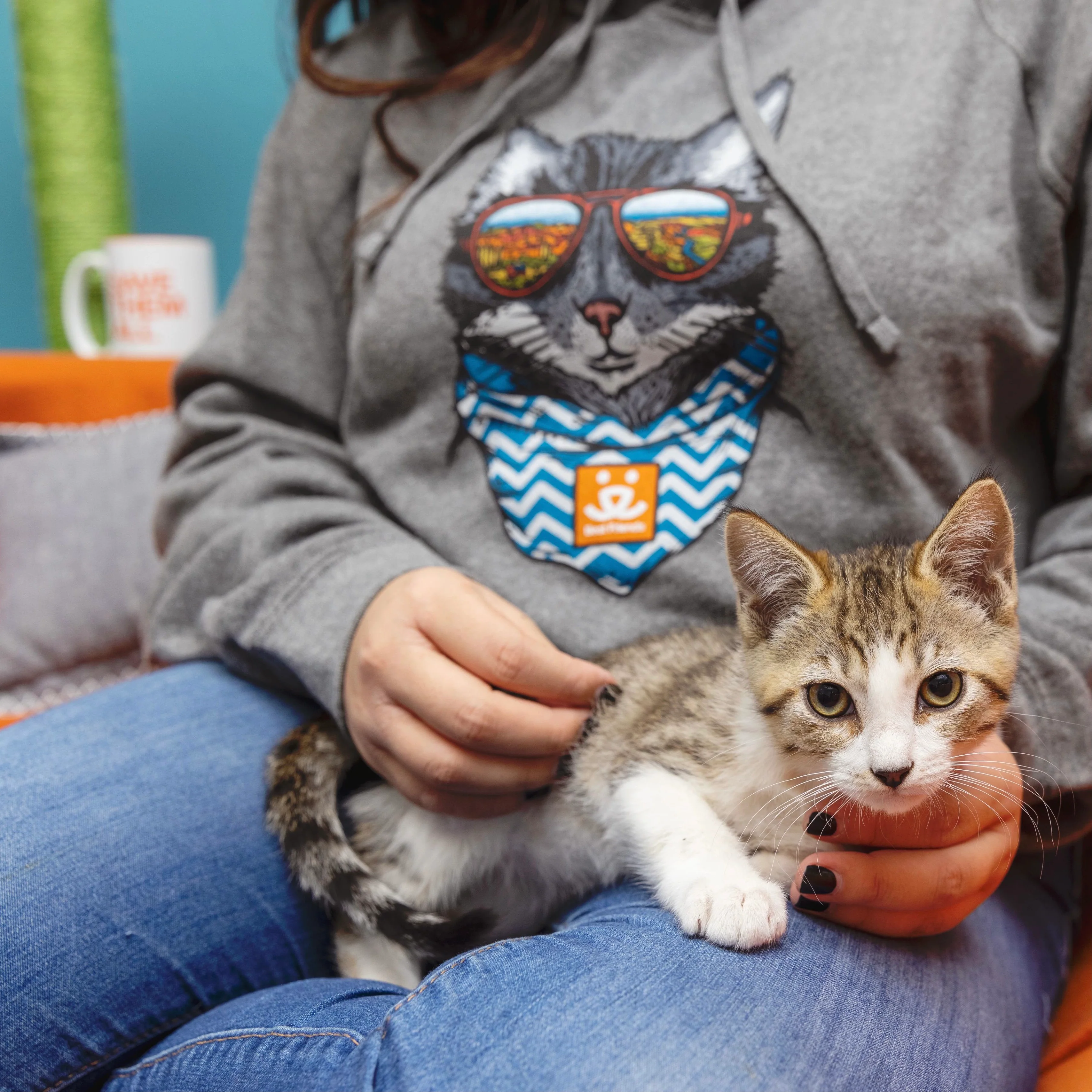 Wild Tribute Cat Pullover Hoodie - Image 3