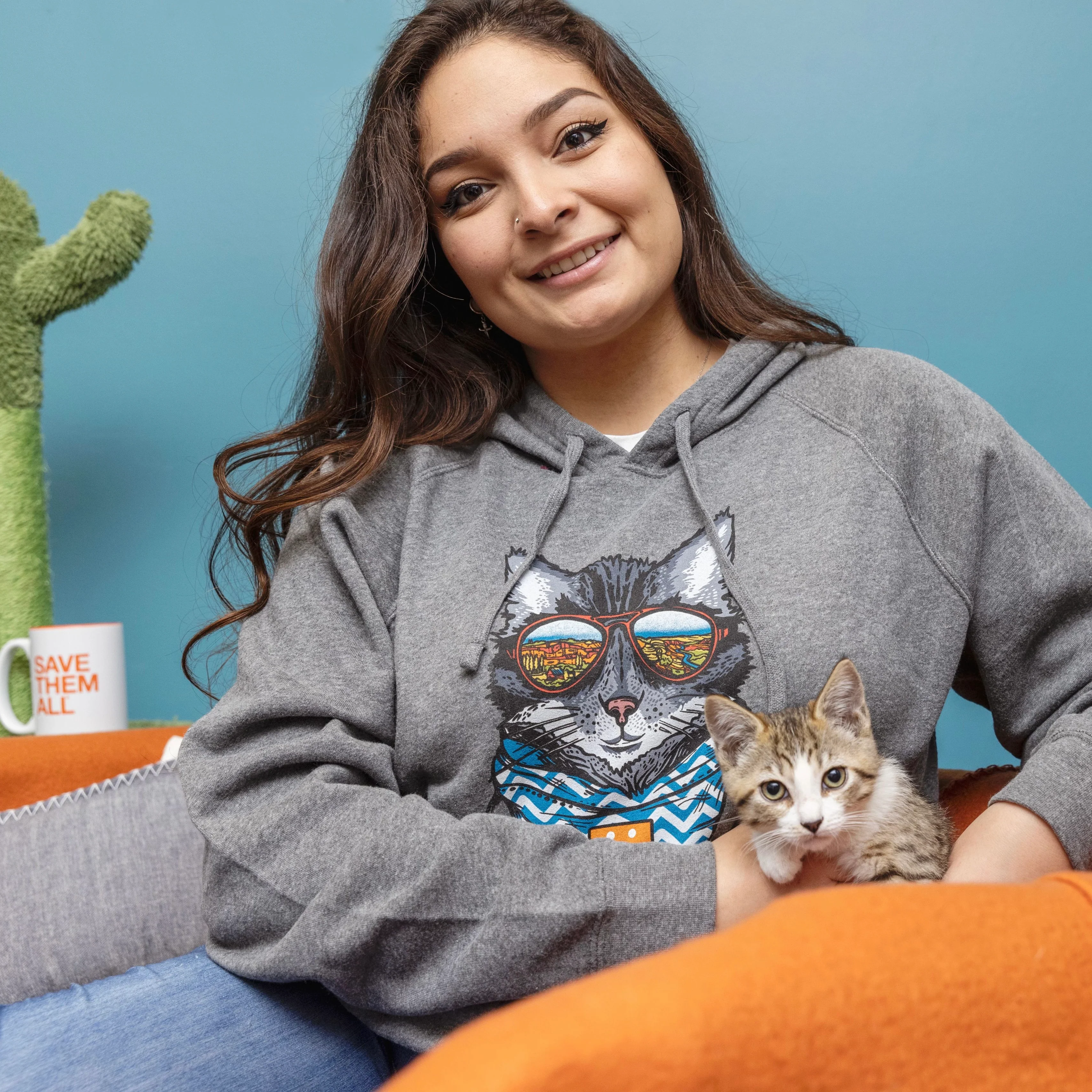 Wild Tribute Cat Pullover Hoodie - Image 5