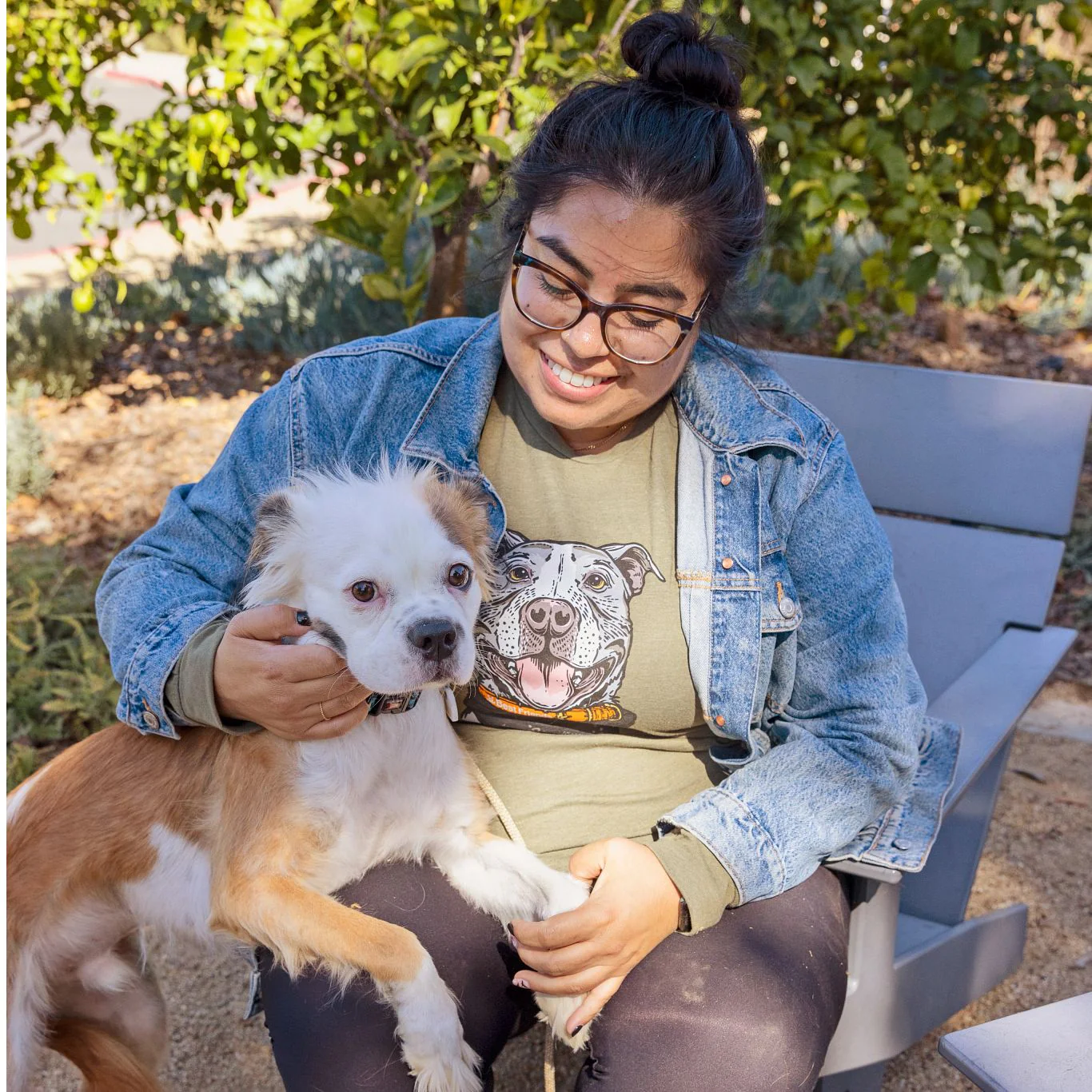 Wild Tribute Smiling Dog Long Sleeve T-Shirt - Image 6