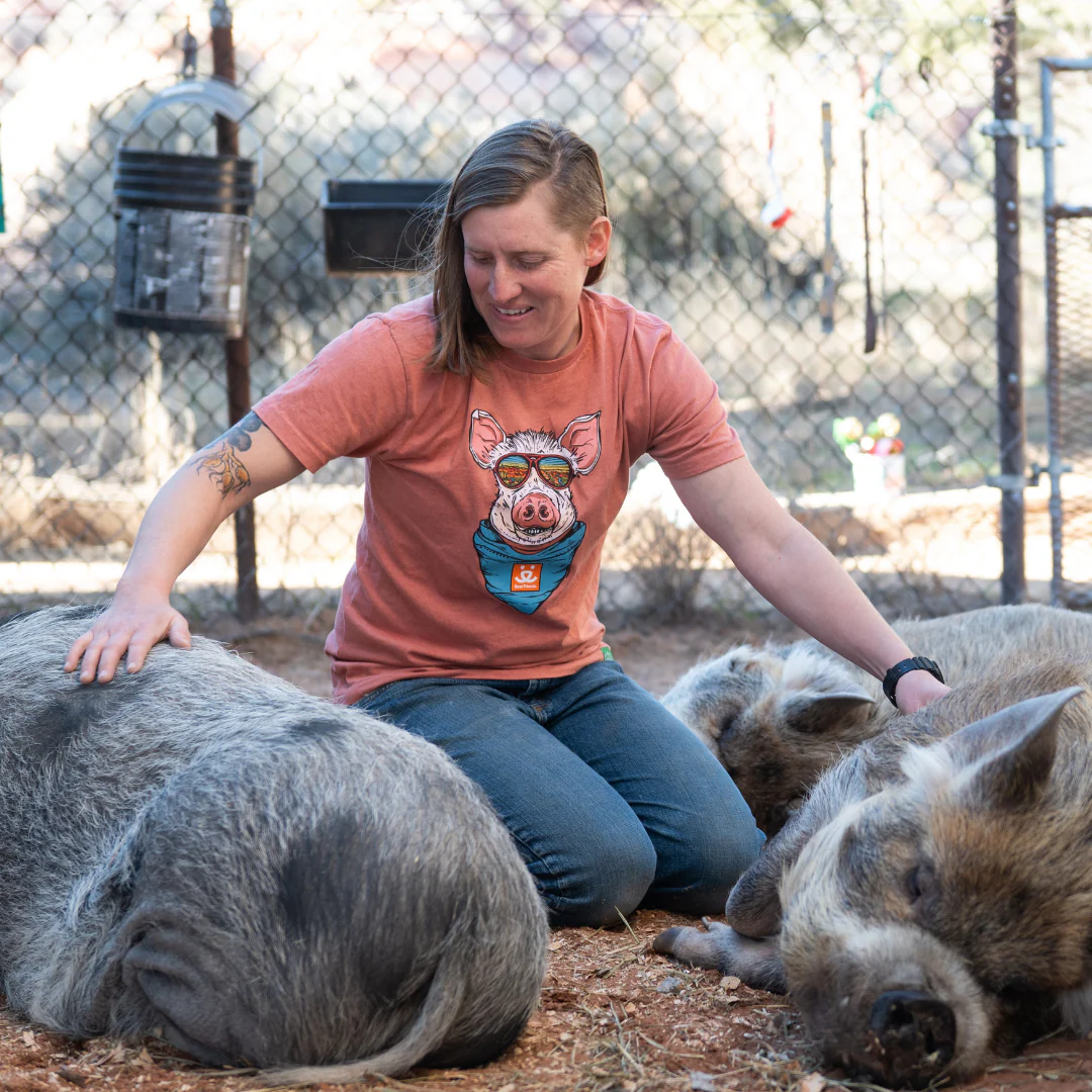 Wild Tribute Pig Design T-Shirt - Image 4